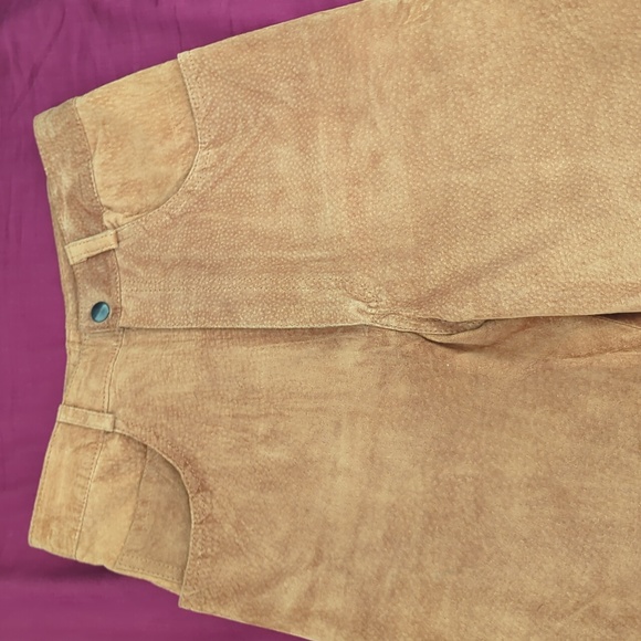 Genuine Leather High Waisted Pants - Picture 2 of 10